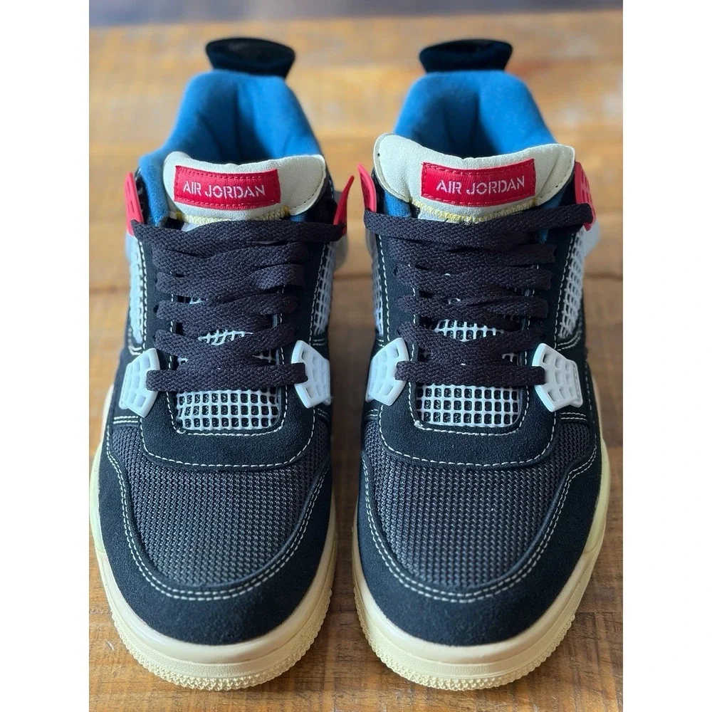 Jordan 4 Retro Union Off Noir Mens Size 8 Retro SP Shoes EUC Blue Black